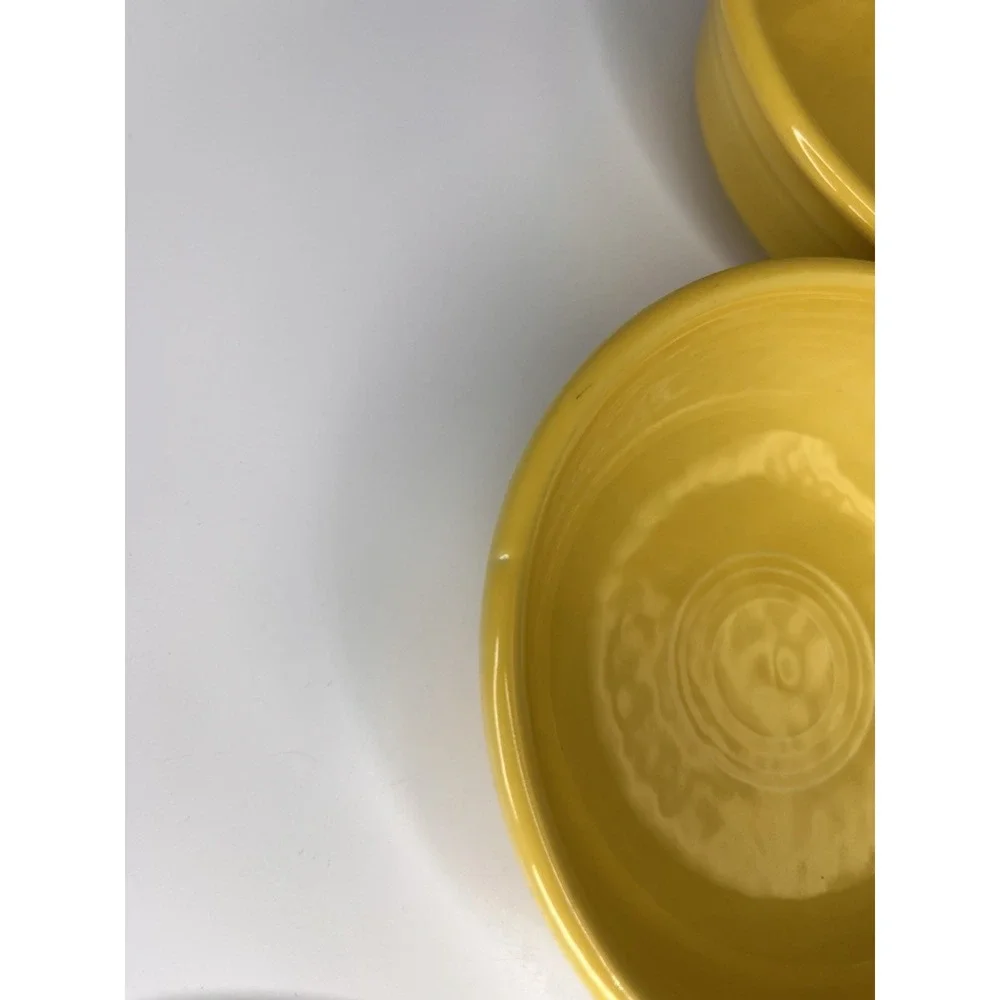 Set Of 3 Fiestaware Original Vintage Yellow (1936-1969) - 5.5